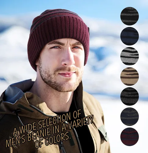 Miniatura 6 de Wmcaps Gorros de invierno para hombres y mujeres, gorro de invierno con forro polar cálido
