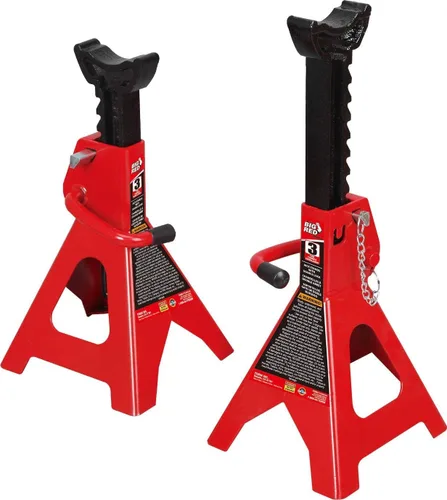 Miniatura 12 de BIG RED AT42002R Torin - Gatos de acero para auto, 2 toneladas (4,000 libras) de capacidad, rojo, 1 par