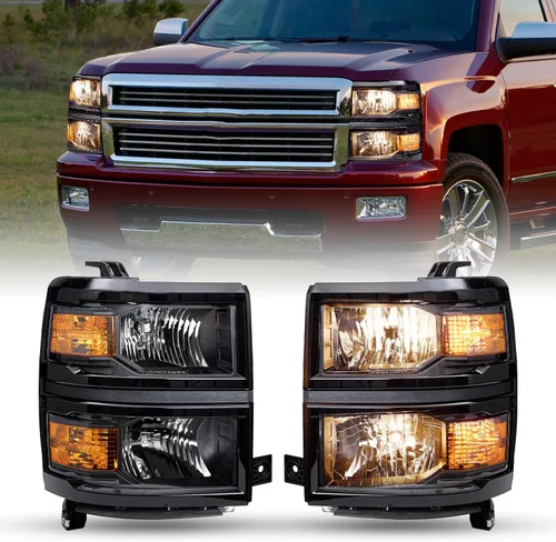 Miniatura 20 de JSBOYAT Conjunto de faros delanteros y luces traseras 2014 2015 Chevy Silverado 1500 Camioneta Pickup [Estilo de fábrica OE] lado del pasajero