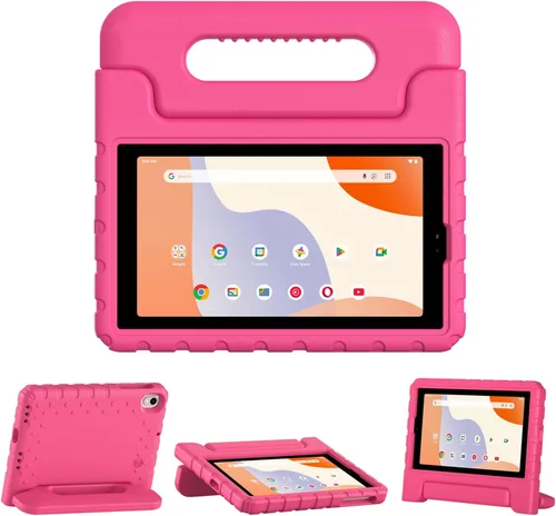 Miniatura 12 de Funda para tablet Walmart Onn de 7 pulgadas Gen 4 2024 Modelo: 100135924, peso ligero, a prueba de golpes, duradero, con soporte de mango Negro
