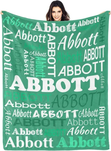 Miniatura 22 de Ships Next Day Custom Blanket with Name Personalized Throw Blanket for Baby Kid Customized Gifts for Dad, Mom, Grandpa, Grandma, Son, Daughter Algae
