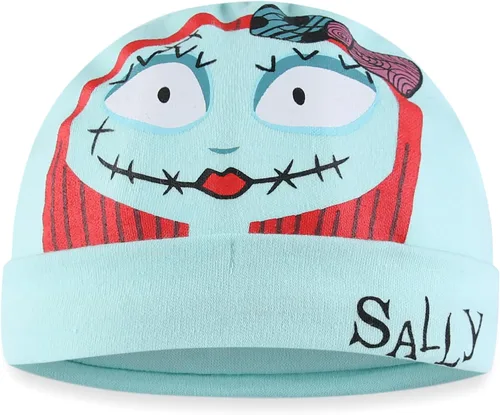 Miniatura 3 de Disney Nightmare Before Christmas Sally - Conjunto de vestido y gorra para recién nacido y bebé, multicolor