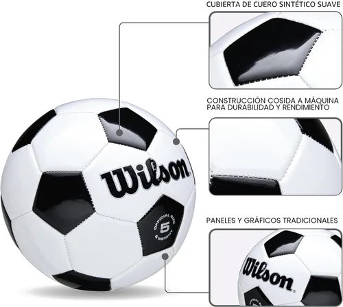 Miniatura 3 de Wilson - Balones de fútbol tradicionales Negro/Blanco