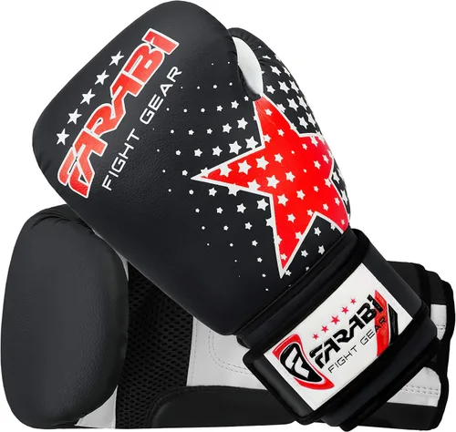 Miniatura 6 de Farabi Sports Guantes de boxeo para niños, 6 onzas, guantes de boxeo para jóvenes, MMA, Muay Thai, guantes de boxeo para niños, lo mejor