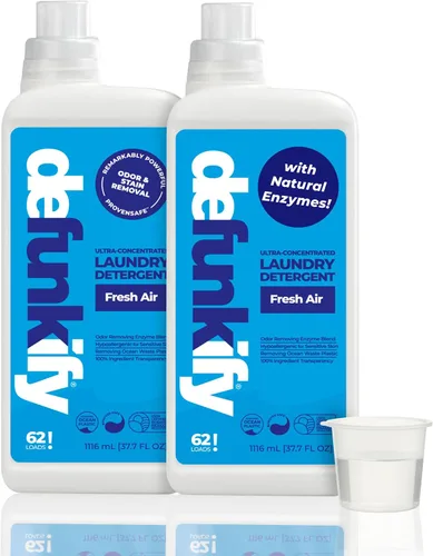 Detergente para ropa sucia de 124 cargas. Aceite esencial de aire fresco fresco líquido detergente para ropa para pieles sensibles. Suministro de