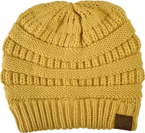 Miniatura 409 de C.C Trendy Warm Chunky Soft Stretch Cable Knit Beanie