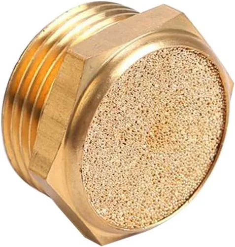 Miniatura 2 de Beduan Silenciador neumático de bronce sinterizado del escape, montaje masculino del silenciador del aire del NPT del 1/2