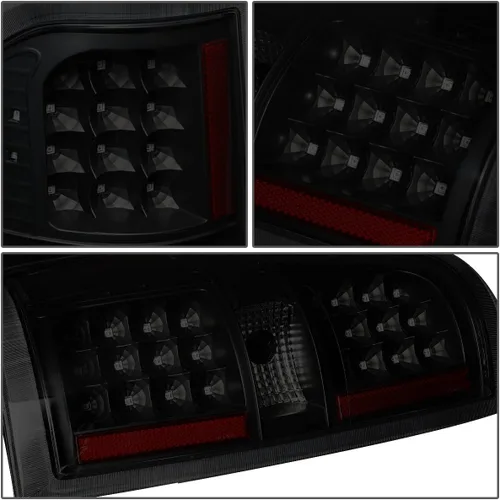 Miniatura 4 de DNA MOTORING TL-F15009-LED-BK-SM - Conjunto de luces traseras LED para lado del conductor y del pasajero [compatible con Ford F150 09-14]
