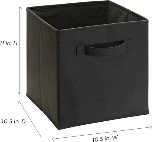 Miniatura 4 de Cajón de tela cúbico ClosetMaid 11469, morado, empaque de 2, Negro, 2