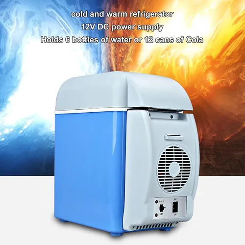 Miniatura 4 de Pssopp Enfriador eléctrico de 12 V CC, enfriador portátil de coche sin hielo, mini refrigerador portátil para viajes, camping, barco, vehículos