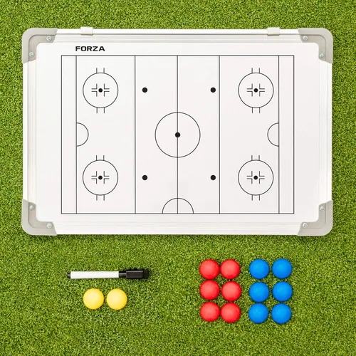 Miniatura 7 de FORZA Pizarra blanca de entrenamiento deportivo de doble cara de 18 x 12 pulgadas 13 opciones deportivas – Marcadores magnéticos, bolígrafo