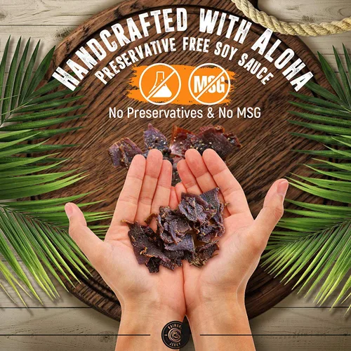 Miniatura 6 de Kaimana Cecina de atún Ahi silvestre capturada en la naturaleza, sal de limón, rica en omega-3 y alta en proteínas, cecina de pescado totalmente Sal