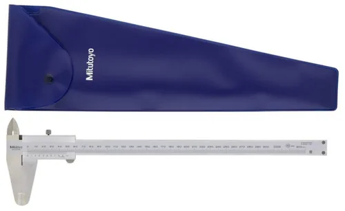 Miniatura 2 de Mitutoyo 530 Series Vernier, calibre de acero inoxidable métrico para mediciones de profundidad, interior, exterior y espacios., 1