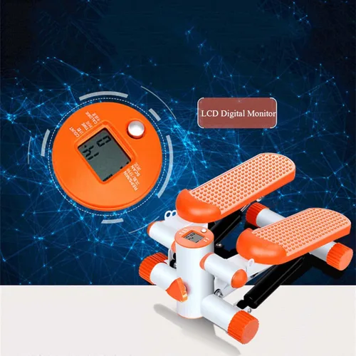 Miniatura 3 de YSUEFIJO Mini máquina de ejercicios paso a paso, equipo de fitness antideslizante, máquina de ejercicios aeróbicos paso a paso, con cuerdas de goma