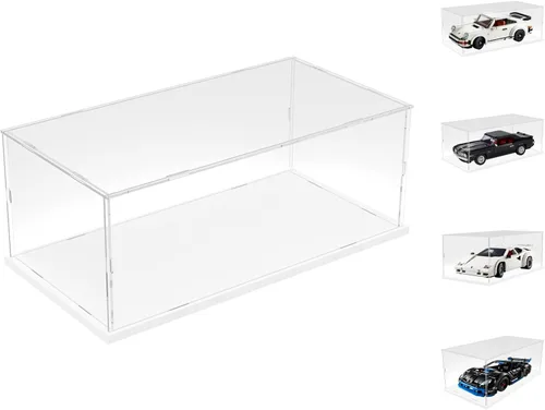 Miniatura 61 de Choowin - Caja de exhibición de acrílico para Lego Car Dodge Charger Batmobile Jazz Quartet - Caja de exhibición de acrílico transparente engrosado