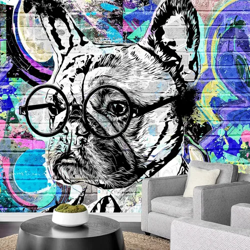 Miniatura 26 de wall26 - Patrón urbano de graffiti vectorial - Decoración de pared de arte en lienzo - 100x144 pulgadas Obra de arte - Ca96