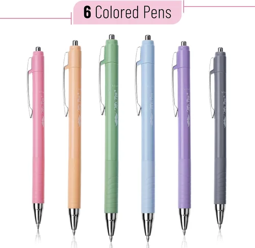 Miniatura 8 de Mr. Pen - Bolígrafos retráctiles para diario bíblico, paquete de 6, tinta de color, bolígrafo de escritura suave, sin manchas, agarre cómodo, ideal