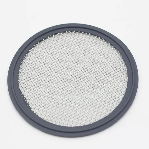HFS (R) 6 '' Tri Clamp Screen Junta Viton w/Inoxidable Pantalla 10 Malla (2000 μm)