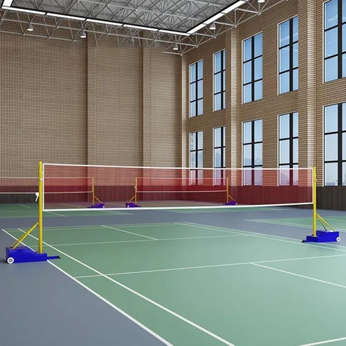 Miniatura 2 de WDJBPSH Conjunto combinado de pickleball de bádminton móvil, soporte de redes de juego deportivo resistente con red de 24.6 ft/20.0 ft, reunión