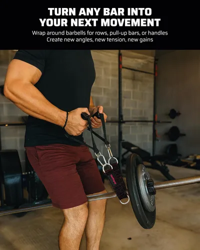Miniatura 3 de THEFITGUY Correas de extensión de cable Desbloquea nuevos agarres y ejercicios 5 longitudes ajustables Resistente para accesorios de cables