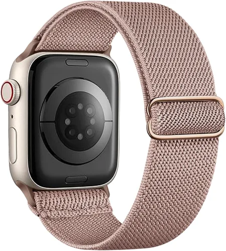 Miniatura 12 de Correa elástica de nailon compatible con Apple Watch Series 11, 10, 9, 8, 7, 1.811 in, 1.772 in, 1.654 in, 1.614 in, Ultra 3, 2, 1.929 in, Series 6