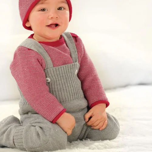 Miniatura 6 de Pantalones de lana para bebés ropa de punto de lana merino orgánica para niños y niñas, recién nacido - 4 años