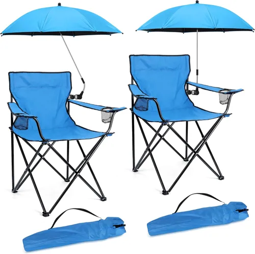 Miniatura 16 de HaSteeL Silla de Camping, Silla Plegable Extra Grande para Adultos, Silla de Campamento Plegable con Portavasos, Portátil para Pesca al Aire Libre