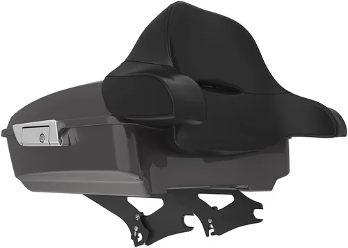 Miniatura 63 de King Tour Pack para Harley Alpine Green, cierre de paquete turístico, portaequipajes superior, soporte de montaje negro, placa de metal para Harley