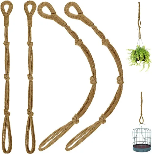 Miniatura 8 de Extensores conectables para colgar plantas, extensor de cuerda duradera para macetas, baños de pájaros, adornos decorativos, extensor de gancho