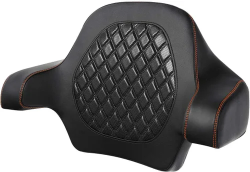 Miniatura 19 de C.C. RIDER Asiento de conductor, piloto y pasajero de una pieza con diamante, asiento de 2 plazas para Harley Touring Road King FLHR, Street Glide