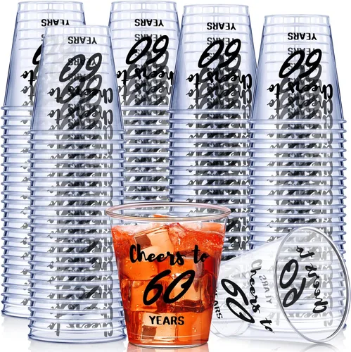 Miniatura 10 de Zubebe 100 vasos de chupito de cumpleaños de 2 onzas, vasos desechables de 2 onzas, regalos de fiesta de cumpleaños para ella y él, mujeres