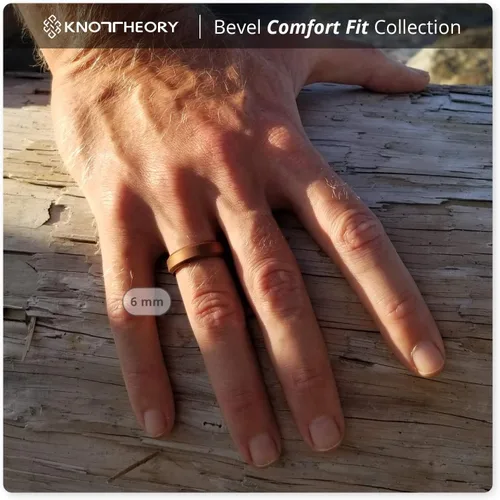 Miniatura 50 de Knot Theory - Anillo de boda de silicón para hombres y mujeres Anillos de goma finos de calidad superior con gran estilo, comodidad; son ideales