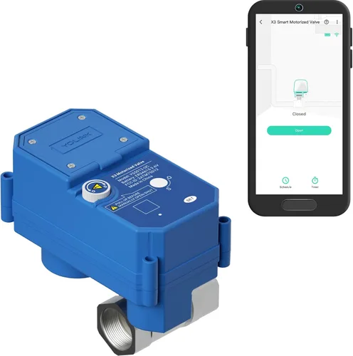 Miniatura 9 de YoLink Válvula de bola de acero inoxidable motorizada inteligente de grado comercial de 1/2" LoRa inalámbrica hasta 1/4 de milla de alcance al aire