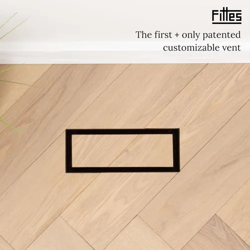 Miniatura 11 de Fittes Ventilación de suelo empotrada [Luxe], cubierta minimalista de acero sólido para registro de retorno de aire HVAC, solución de flujo de aire