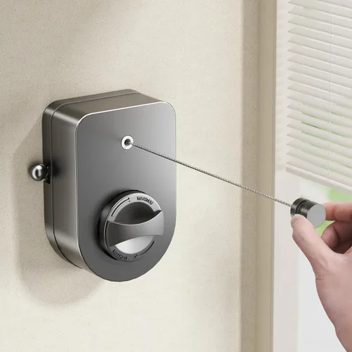Miniatura 9 de MUSTORN Tendedero retráctil para interiores, línea de ropa para exteriores que no se hunde, línea de ropa resistente para secar la ropa, línea