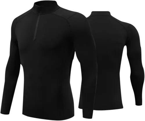 Miniatura 2 de Conjunto de ropa interior térmica para hombre, conjunto de sudadera de forro polar y pantalones largos de forro polar, cálido de secado rápido, capa