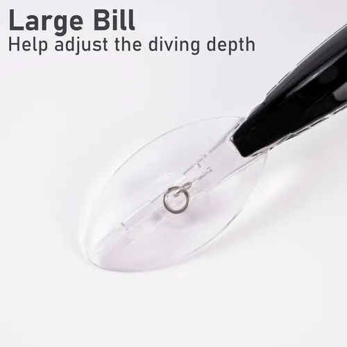 Miniatura 5 de Dr.Fish Paquete de 3 señuelos de pesca de 13 pies de profundidad para buceo de agua salada, señuelos de pesca de agua dulce, tapones de pesca