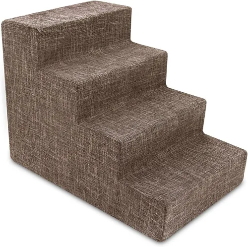 Miniatura 8 de Best Pet Supplies - Escalera de espuma portátil, perros pequeños, gatos, equilibrada, segura, antideslizante, interior, sin montaje, apoyo sillón