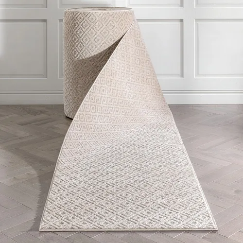 Miniatura 6 de Well Woven Alfombra de pasillo de tamaño personalizado, elige tu longitud, color gris piano, tribal, diamante, geométrico, 31 pulgadas de ancho x 16