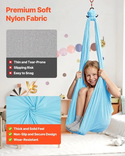 Miniatura 2 de VEVOR Aerial Silk & Yoga Swing, Aerial Yoga Hammock Kit with 100gsm Nylon Fabric, Full Rigging Hardware & Easy Set-up Guide, Antigravity Flying for