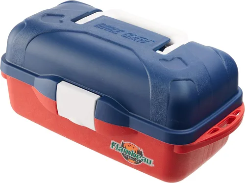 EAGLE CLAW GO FISH Kit de caja de aparejos de gran valor, 55 piezas, contiene un surtido de ganchos, plataformas, fregaderos y otros aparejos para