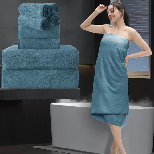 Miniatura 45 de Sábana de Baño Extra Grande de 4 Piezas (35"x70") - Sábana de Baño Ultra Suave de Tamaño Grande, Juego de Sábanas de Baño para Baño de Hotel, Sábana
