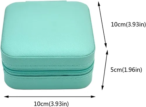 Miniatura 3 de TRODANCE Mini estuche de viaje para joyas pequeño organizador de joyas de viaje caja de joyería portátil mini organizador de almacenamiento portátil
