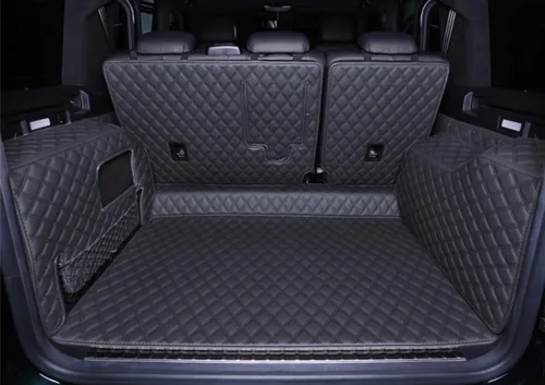 Miniatura 10 de Forro de cajuela de cobertura completa para maletero para Mercedes GLS Clase 2+2+2 Asientos Tapete de carga trasera + Tapete de respaldo + Panel