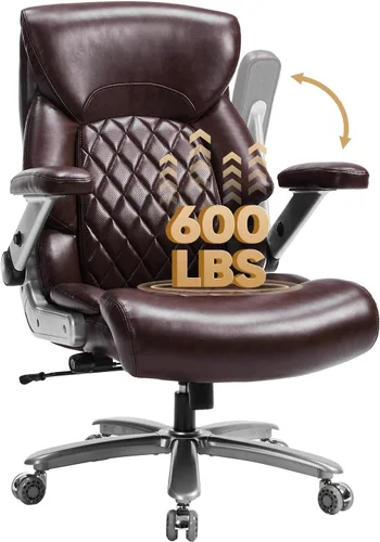 Miniatura 10 de ZSQN Silla de Oficina Grande y Alta para Personas de Gran Tamaño, 500LBS Respaldo Alto Extra Ancha Silla de Oficina Ejecutiva de Servicio Pesado