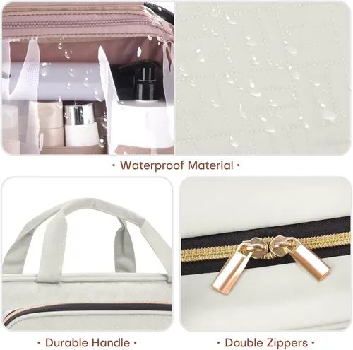 Miniatura 5 de Neceser de viaje con organizador de joyas, Beige