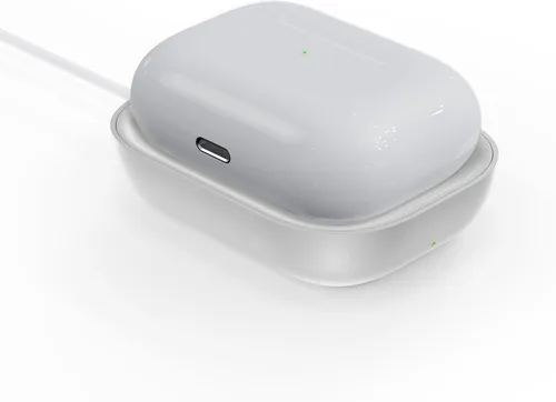 Cargador para Airpod, cargador inalámbrico diseñado para Airpods 4 (ANC)/3ª/2ª generación, para el nuevo AirPod Pro 3 (2025)/2ª generación, Blanco-2