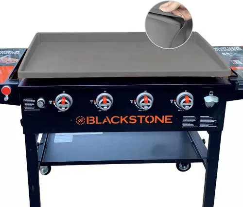 Miniatura 7 de Blackstone - Alfombrilla de silicona para plancha, resistente grado alimenticio, gris, 28 pulgadas