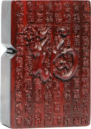 Miniatura 34 de Carcasa exterior de palisandro Huanghuali natural tallado para módulo Zippo (1000 brazos Avalokiteshvara de la diosa 3#)