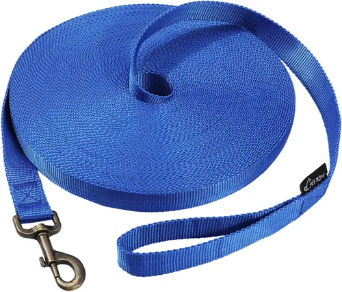 Miniatura 23 de Hi Kiss Correa de Entrenamiento de Obediencia y Agilidad para Perros/Cachorros - 15 pies 20 pies 30 pies 50 pies 100 pies - Ideal para Jugar